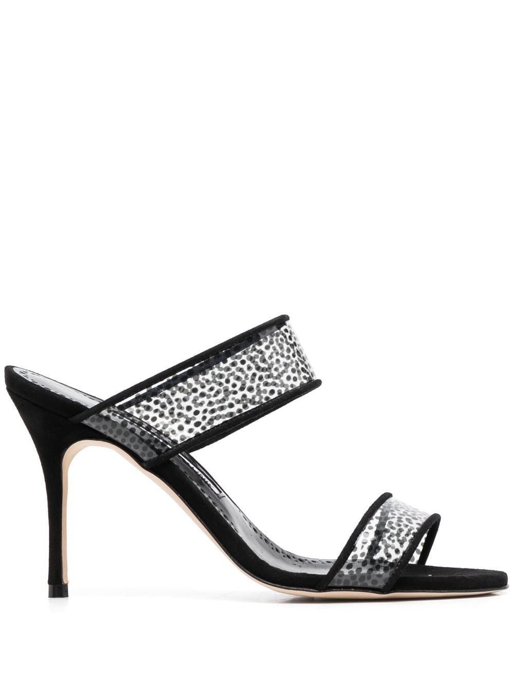 Manolo Blahnik Gepunktete Sandalen - Schwarz von Manolo Blahnik