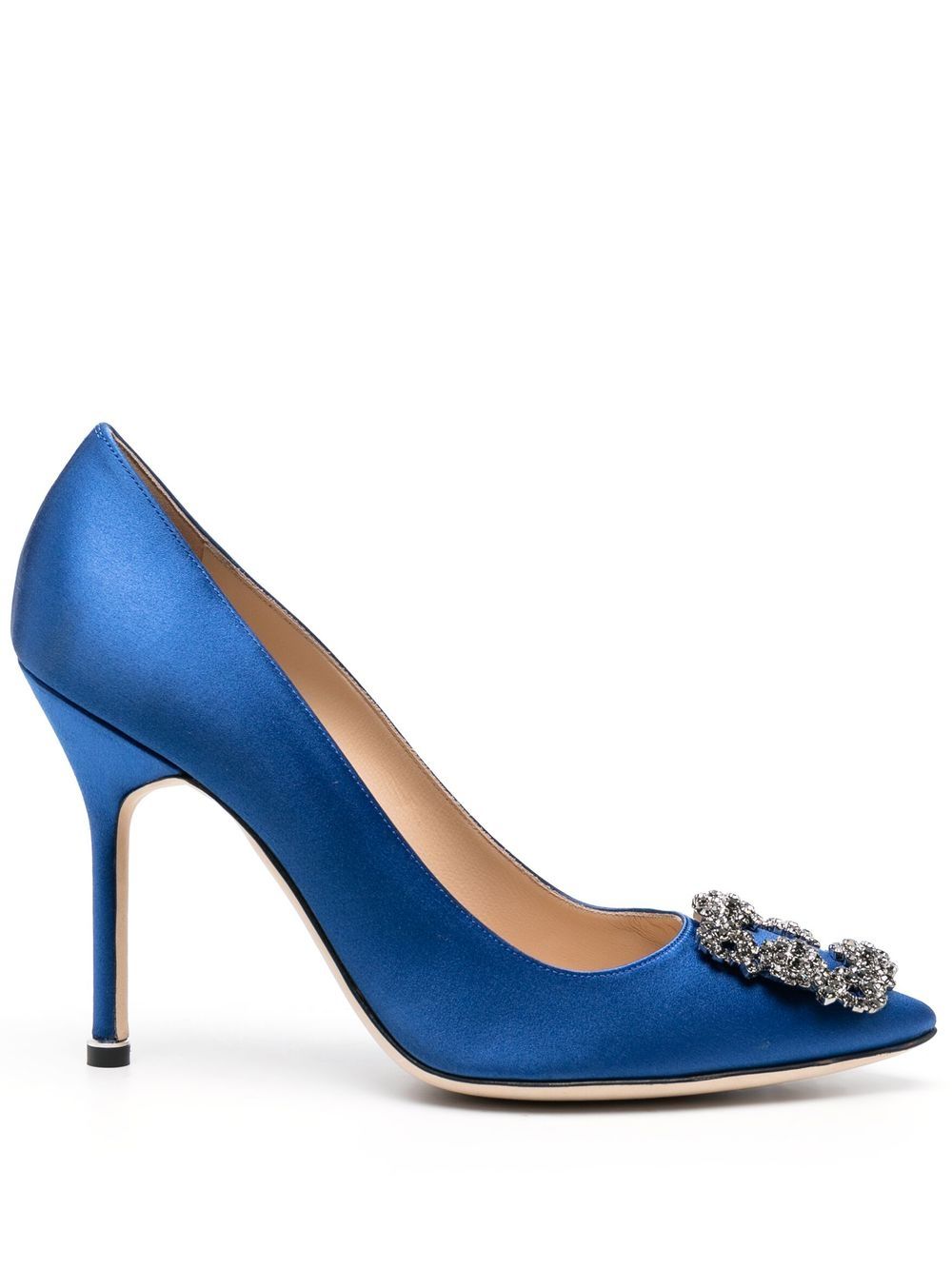 Manolo Blahnik Hangisi Pumps 90mm - Blau von Manolo Blahnik