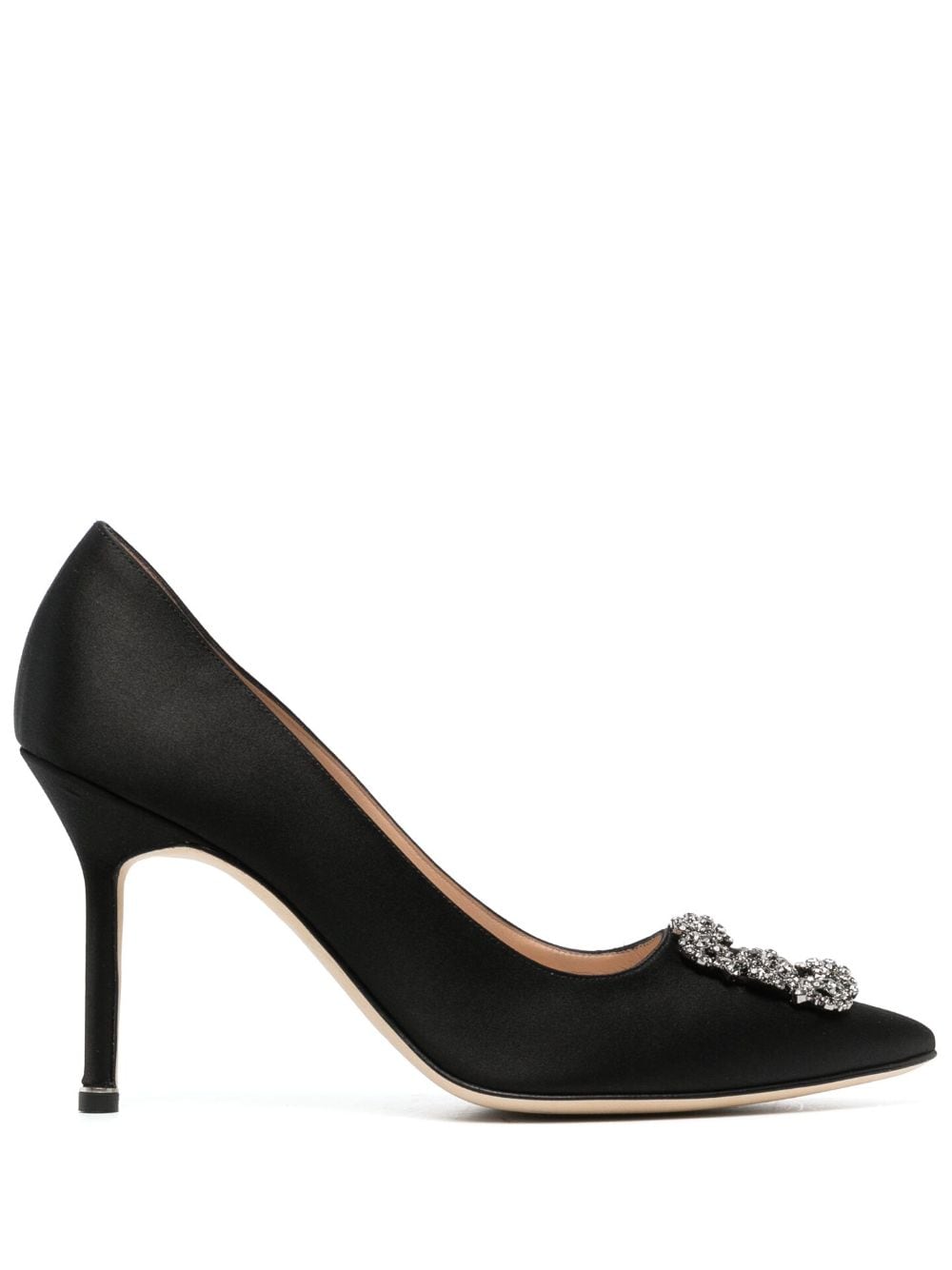 Manolo Blahnik Hangisi Pumps 90mm - Schwarz von Manolo Blahnik