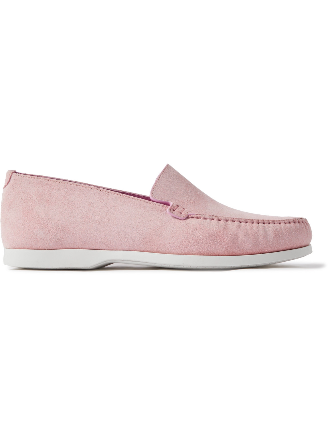 Manolo Blahnik - Monaco Suede Loafers - Men - Pink - UK 11 von Manolo Blahnik