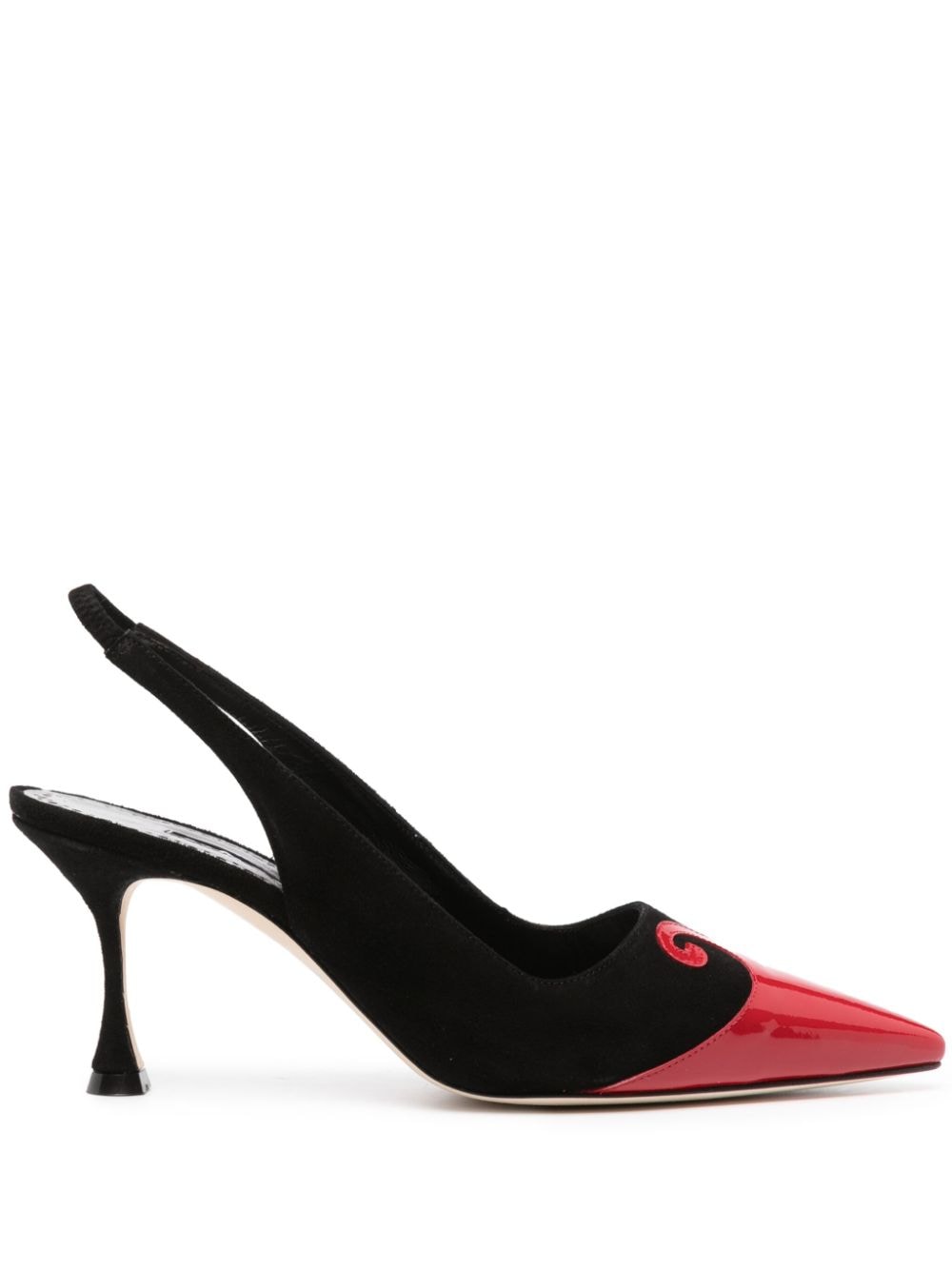 Manolo Blahnik Slingback-Pumps 75mm - Schwarz von Manolo Blahnik