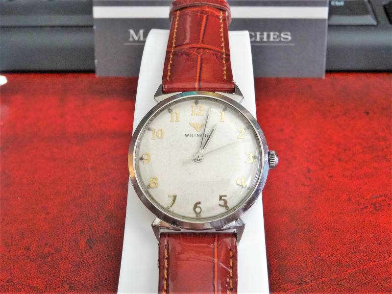 Vintage 1960Er Wittnauer Longines Handaufzug Herrenuhr Mit 18mm Echtlederband von ManoloWatches