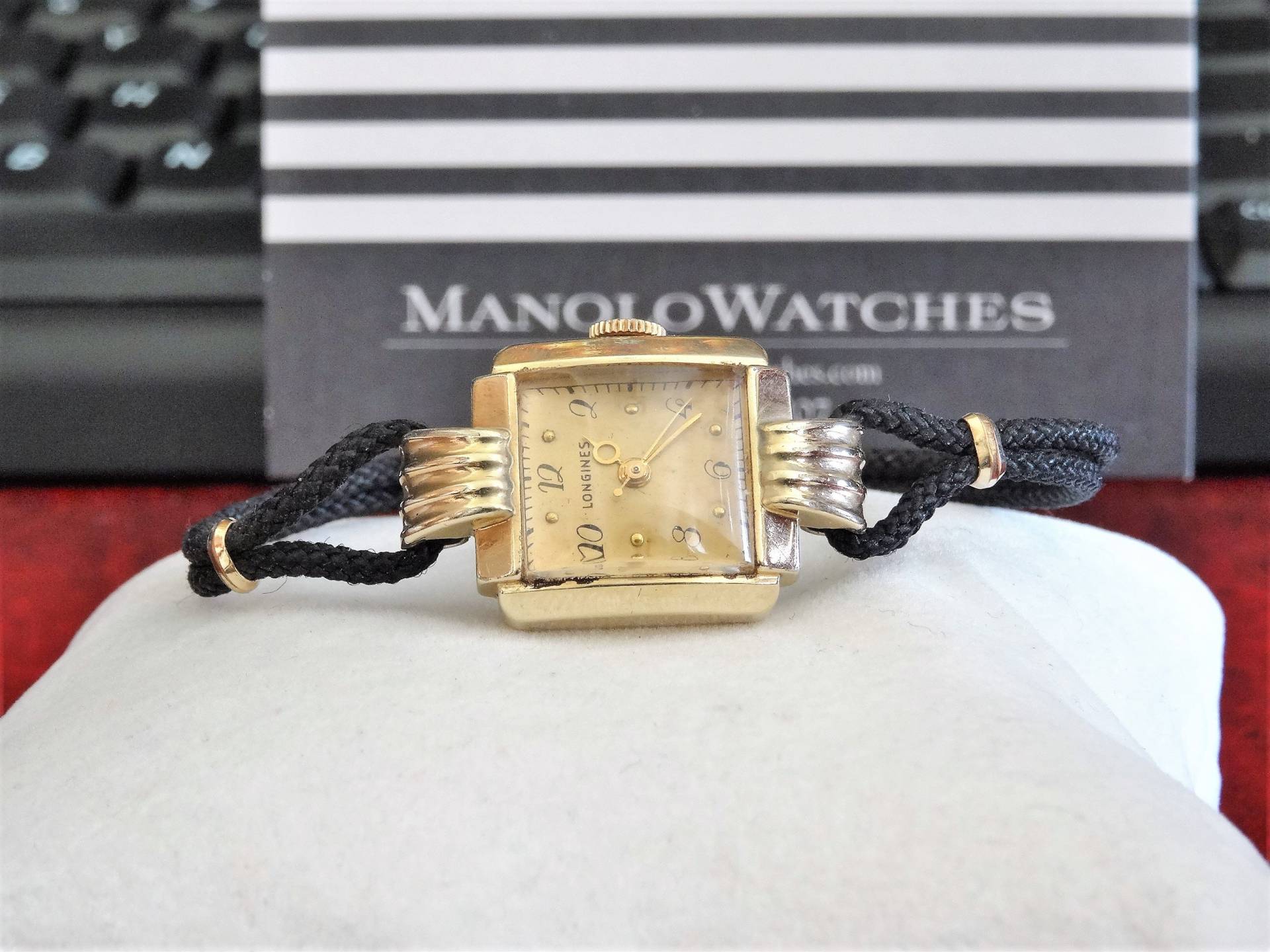 Vintage Longines 14K Gold Filled Hand Wickeluhr Damen Mit 1/20 10K G.f. Schnalle von ManoloWatches