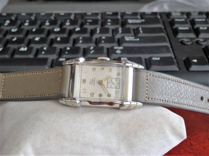 Vtg Rare Lee Mt. Vernon 7-Jewels Swiss Ladies Watch Mit 16mm Echtem Kalbsband von ManoloWatches