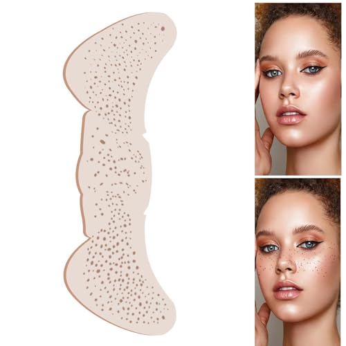 Manolyee Leuchtende Make-up-Patches, goldene Glitzer-Patches für das Gesicht - Gefälschte Sommersprossen Glow Up Patches,Temporäre Aufkleber mit künstlichen Sommersprossen für Freunde, Männer, Frauen, von Manolyee