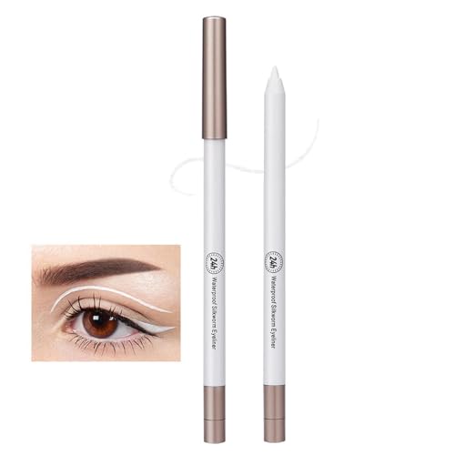 Manolyee Weiße Eyeliner-Stifte, Eyeliner-Stift, Eyeliner-Make-up-Stift, Langlebiger, wasserfester weißer Eyeliner-Stift, zum Hervorheben unter den Augen und zum Wimpern-Make-up von Manolyee
