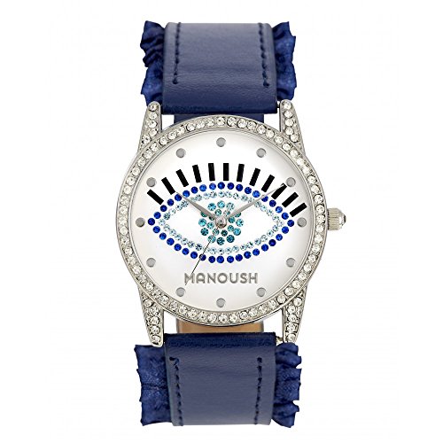 Manoush Unisex Analog Quarz Uhr mit PU Armband MSHSE02 von Manoush