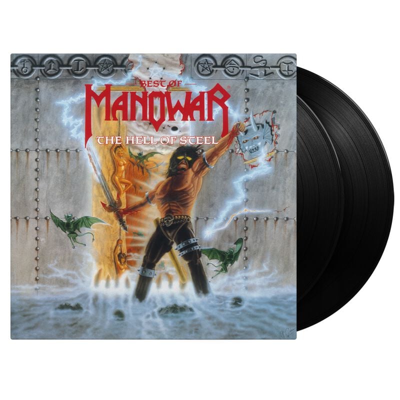 Manowar Hell of steel - Best of LP multicolor Manowar Hell of steel - Best of LP multicolor von Manowar