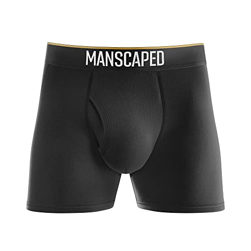 MANSCAPED™ Boxers 2.0 Boxershorts/Trunks für Männer, Premium Herren-Unterwäsche, ohne Etikett mit MANSCAPED™ Jewel Pouch™ (Small) EL Jefe von Manscaped Refining The Gentleman