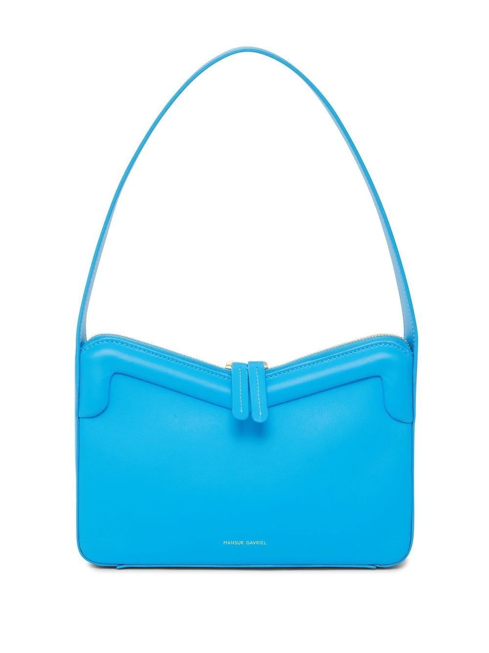 Mansur Gavriel Tasche mit Logo-Print - Blau von Mansur Gavriel