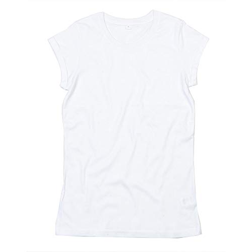 Mantis Damen T-Shirt Rollärmel (XL) (Weiß) von Mantis
