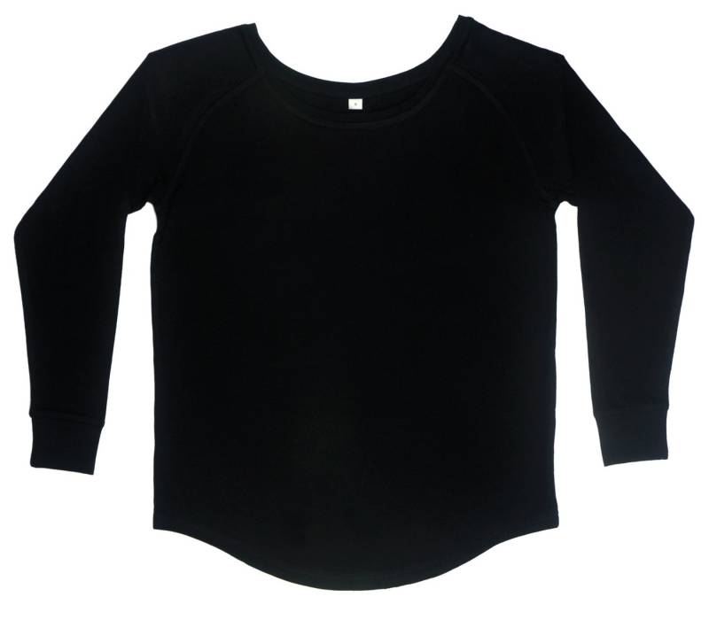 Mantis Langarmshirt 1er/2er Pack Leichtes Damen Boat-Neck Langarm-Shirt für Frauen (1-tlg) Weiter Halsausschnitt- leicht verlängertes Rückenteil von Mantis