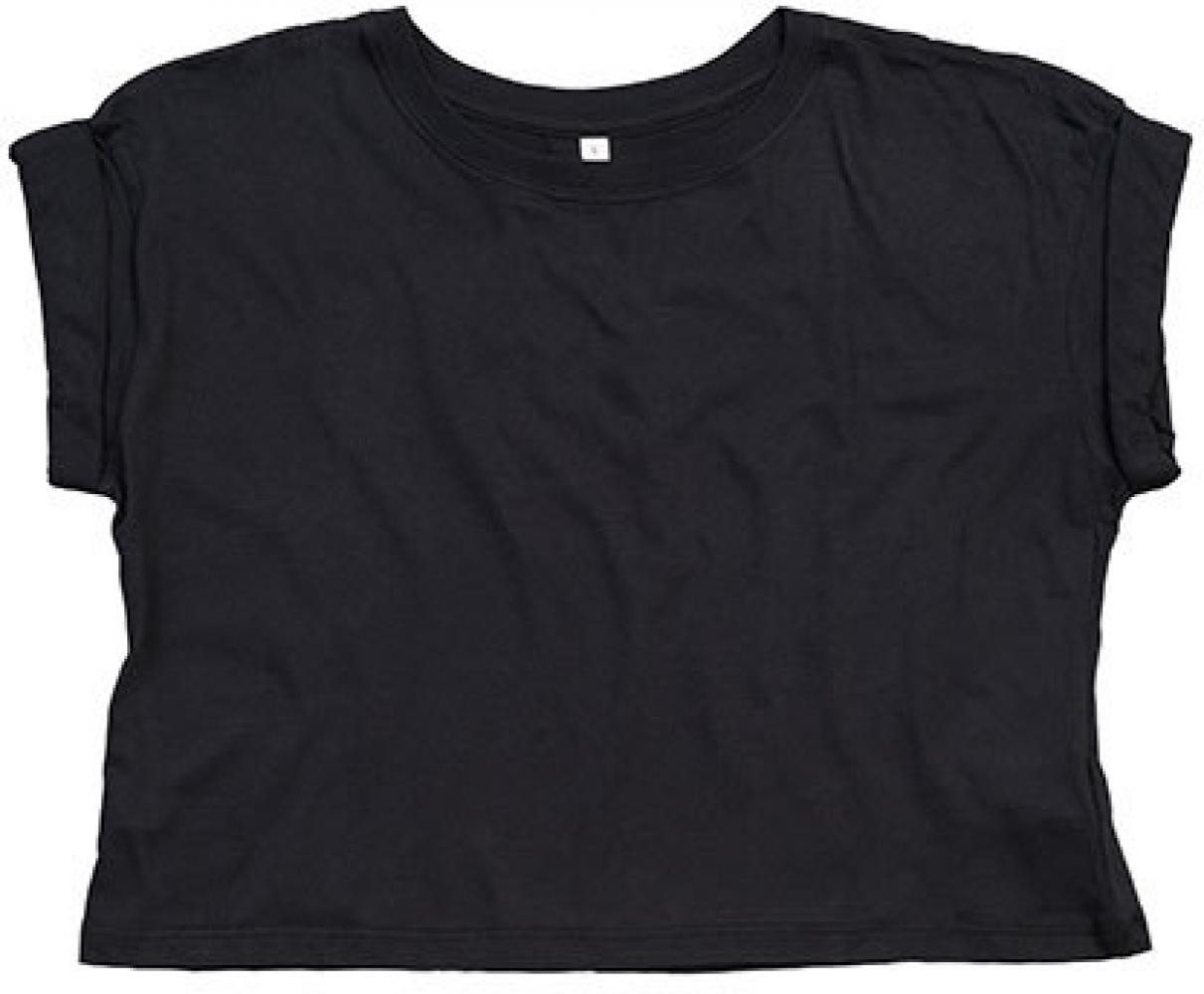 Mantis Rundhalsshirt Damen Crop Top T / Fallende Schulterpartie von Mantis