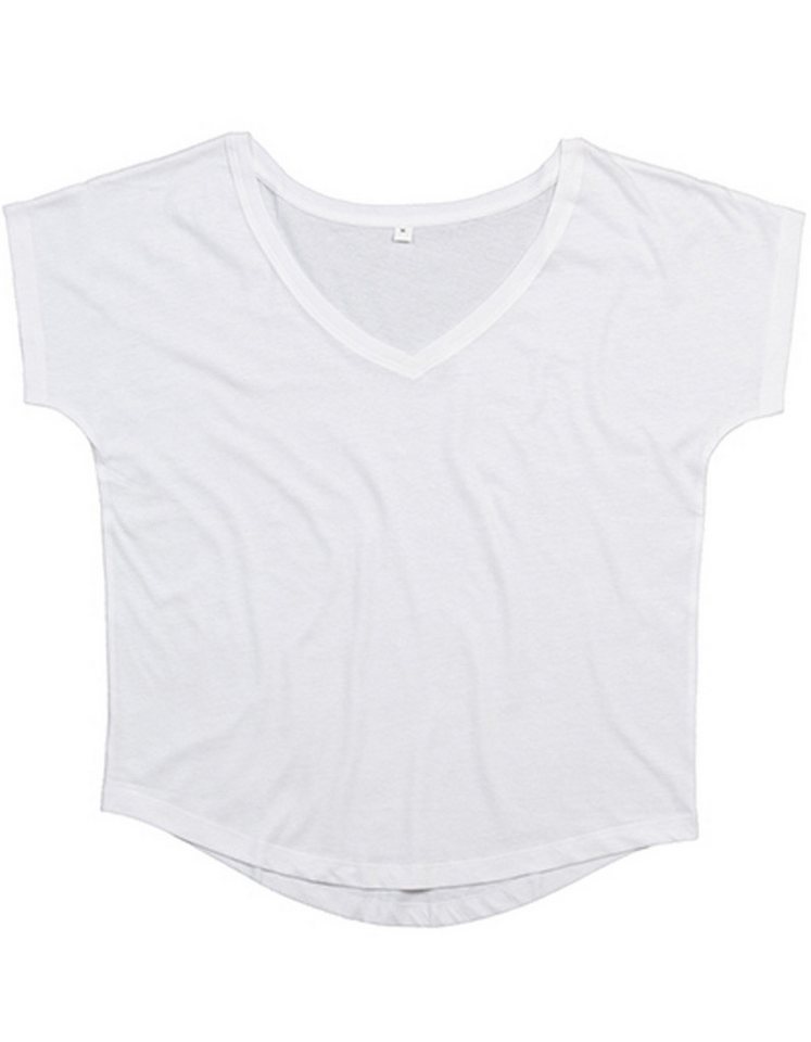 Mantis T-Shirt Damen Loose Fit V-Neck T-Shirt für Frauen (1-tlg) Weiter und tiefer V-Ausschnitt von Mantis