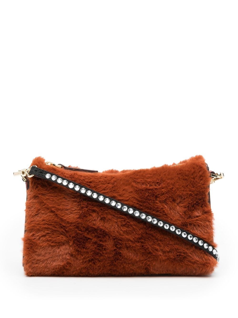 Manu Atelier Shopper aus Faux Fur - Orange von Manu Atelier