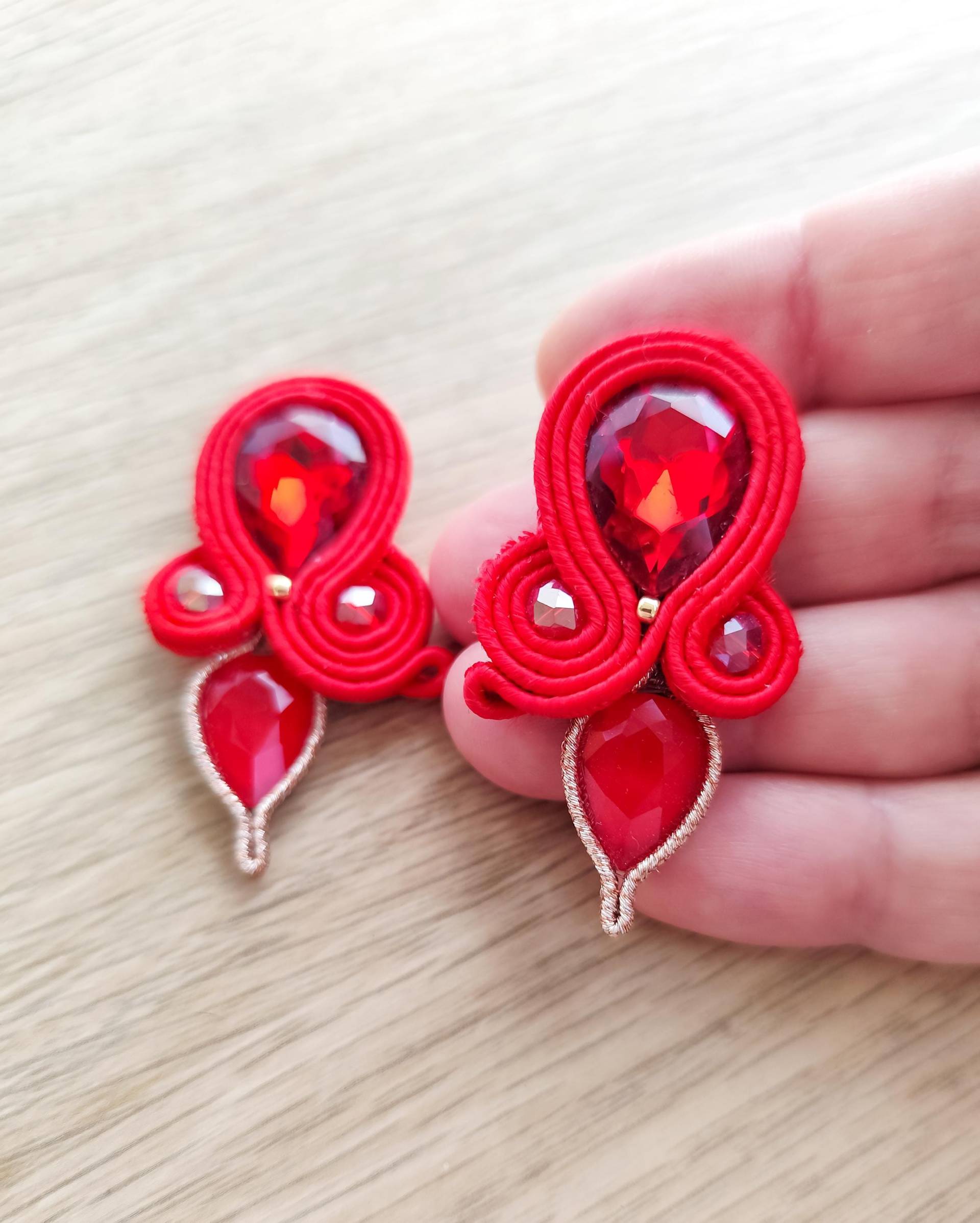 Soutache Ohrringe von ManuJewelsEmbroidery