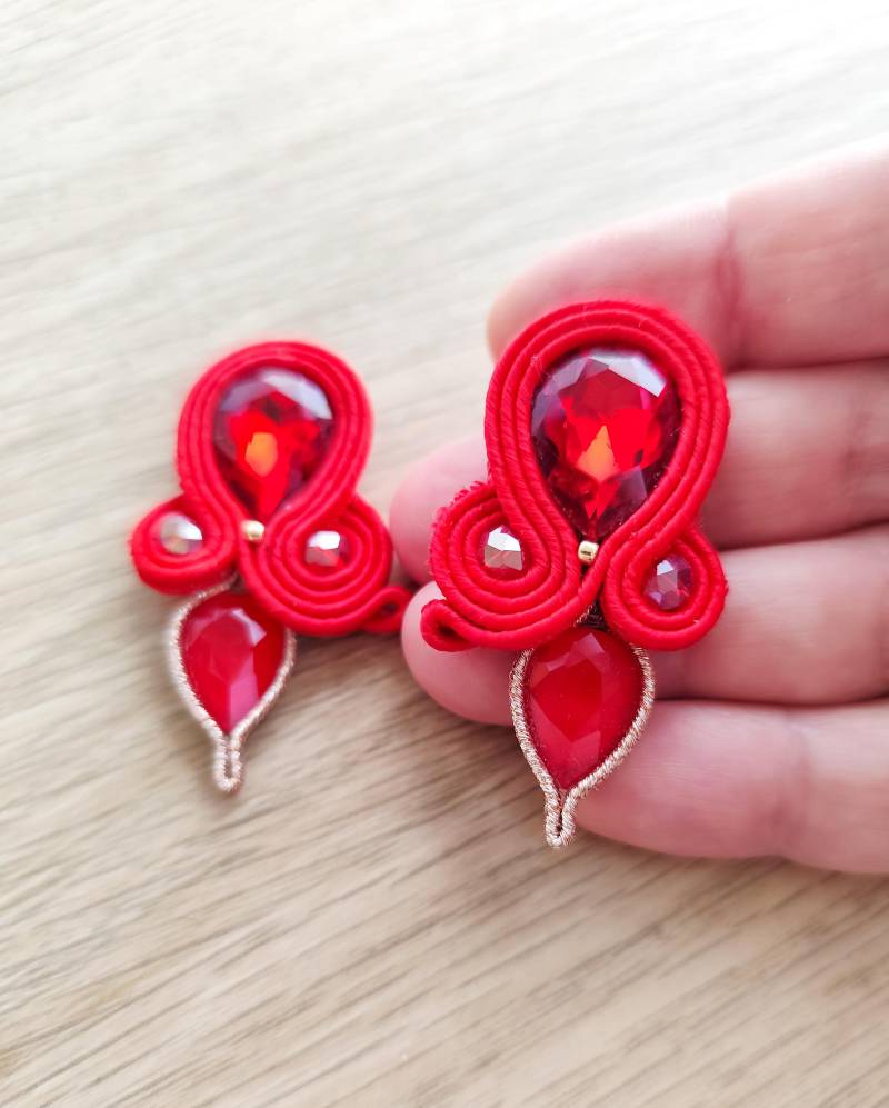 Soutache Ohrringe Soutache Ohrringe von ManuJewelsEmbroidery