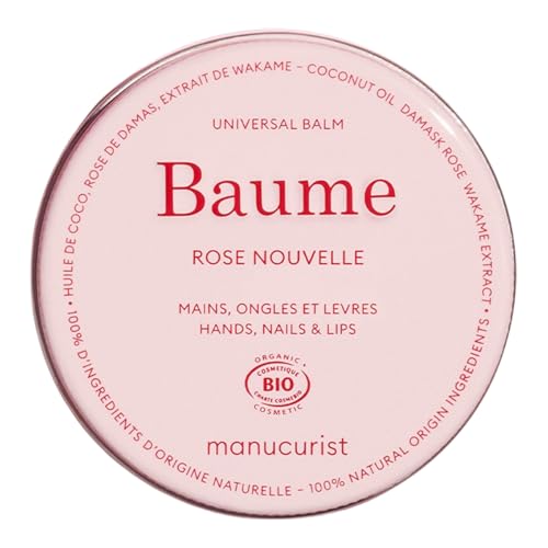 Manucurist Pink Balm – Mehrzweck-Balsam für Lippen, Hände & Nägel – 100% natürlichen Ursprungs – Kokosöl, Rosenöl – Handbalsam – Lippenbalsam – Lippenpflege - Lip Balm Geschenk für Frauen von Manucurist