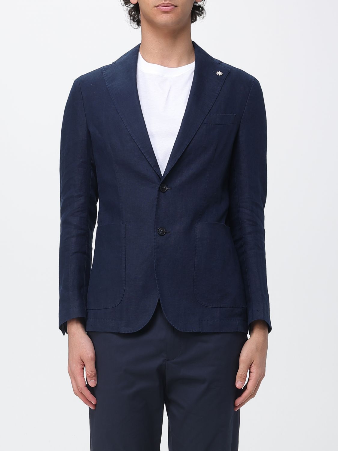 MANUEL RITZ Einreihiger Leinen-Blazer von Manuel Ritz