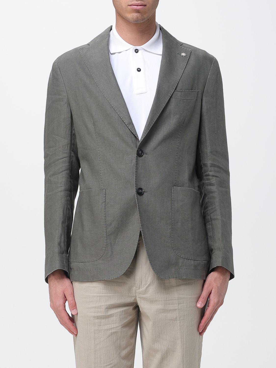 MANUEL RITZ Einreihiger Leinen-Blazer von Manuel Ritz