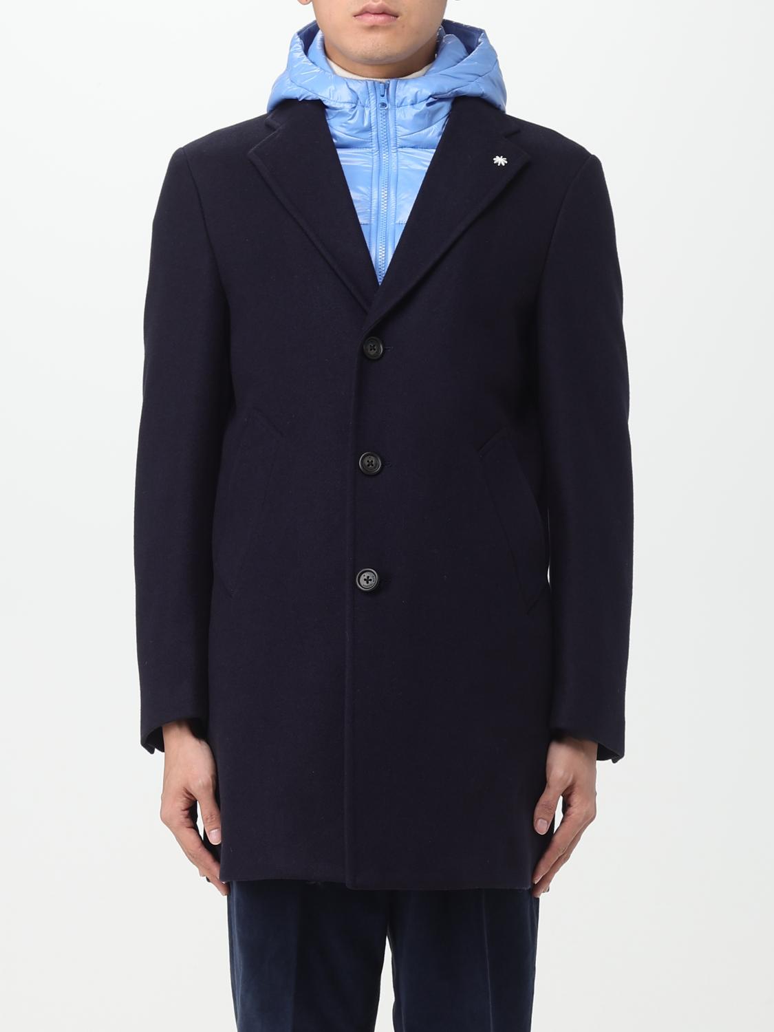 MANUEL RITZ Mantel Herren Farbe Blau von Manuel Ritz