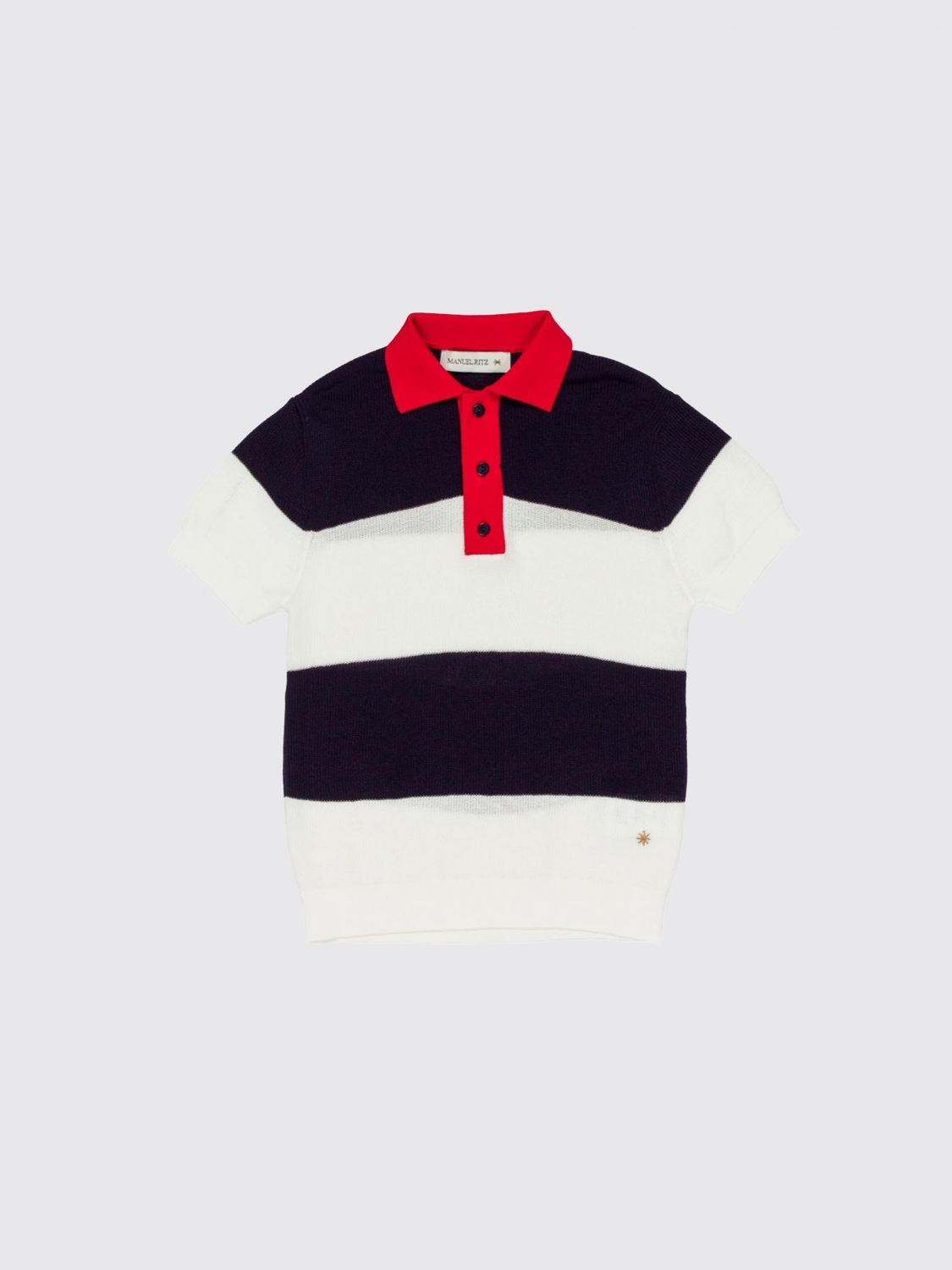 MANUEL RITZ Zweifarbiges Poloshirt von Manuel Ritz