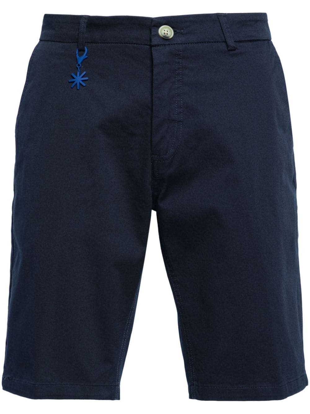 Manuel Ritz Chino-Shorts aus Twill - Blau von Manuel Ritz