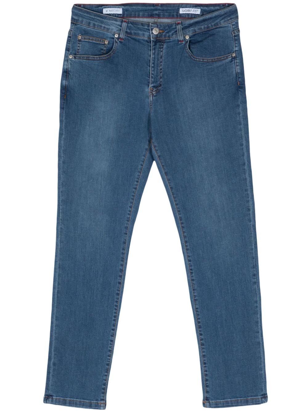 Manuel Ritz Halbhohe Slim-Fit-Jeans - Blau von Manuel Ritz