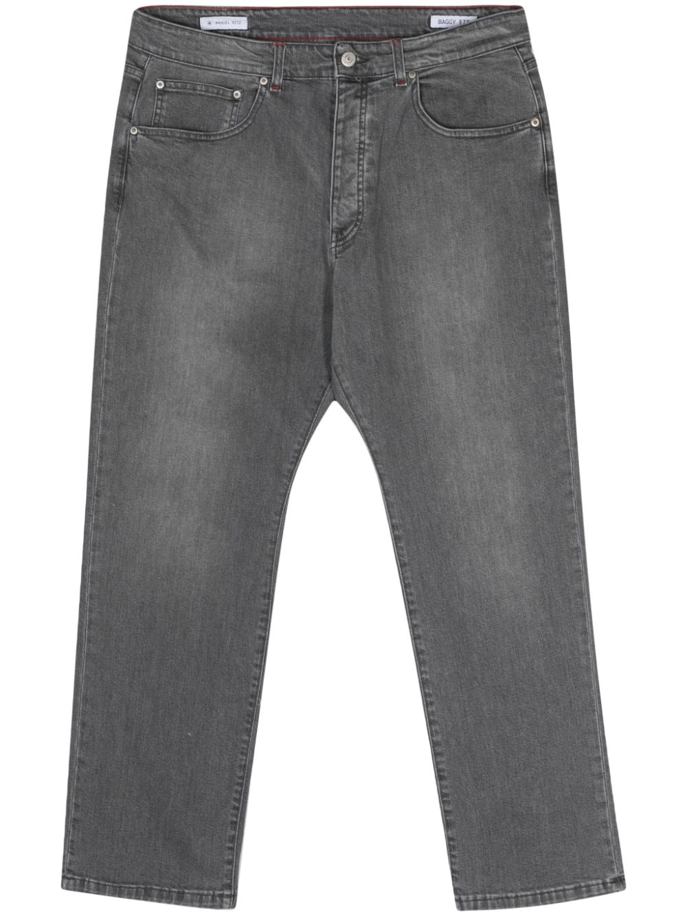 Manuel Ritz Halbhohe Straight-Leg-Jeans - Grau von Manuel Ritz