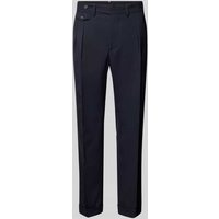 Manuel Ritz Relaxed Fit Anzughose aus Woll-Mix in Marine, Größe 56 von Manuel Ritz