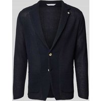 Manuel Ritz Strickjacke mit Reverskragen in Marine, Größe XXL von Manuel Ritz