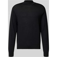 Manuel Ritz Strickpullover aus Merinowolle in Black, Größe XXL von Manuel Ritz