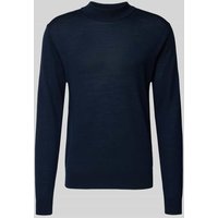 Manuel Ritz Strickpullover aus Merinowolle in Marine, Größe XL von Manuel Ritz