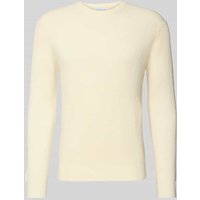 Manuel Ritz Strickpullover mit gerippten Abschlüssen in Weiss, Größe XXL Manuel Ritz Strickpullover mit gerippten Abschlüssen in Weiss, Größe XXL von Manuel Ritz