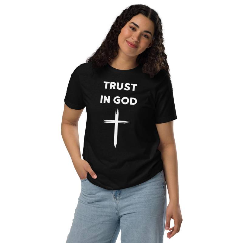Trust in God | Christian Cross Unisex Shirt von ManuelMuseDE