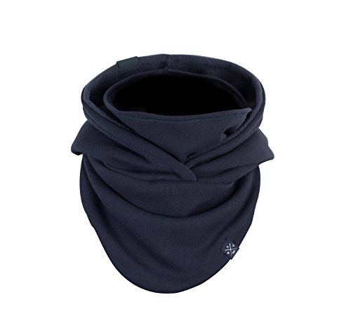 Manufaktur13 Hooded Loop(Navy) - Kapuzen Schal, Loop aus hochwertigem Alpenfleece mit integriertem Windbreaker für Nase, Mund & Nacken von Manufaktur13