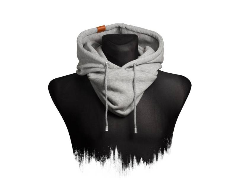 Hooded Loop - Kapuzen Schal, Aus Hochwertigem Alpenfleece Mit Echt-Leder Veredelung | Manufaktur13 von Manufaktur13