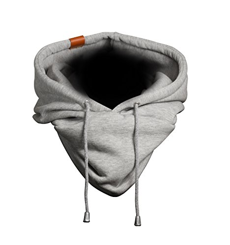 Manufaktur13 Hooded Loop - Kapuzen Schal, Loop aus hochwertigem Sweat/Jersey mit Echt-Leder Veredelung von Manufaktur13