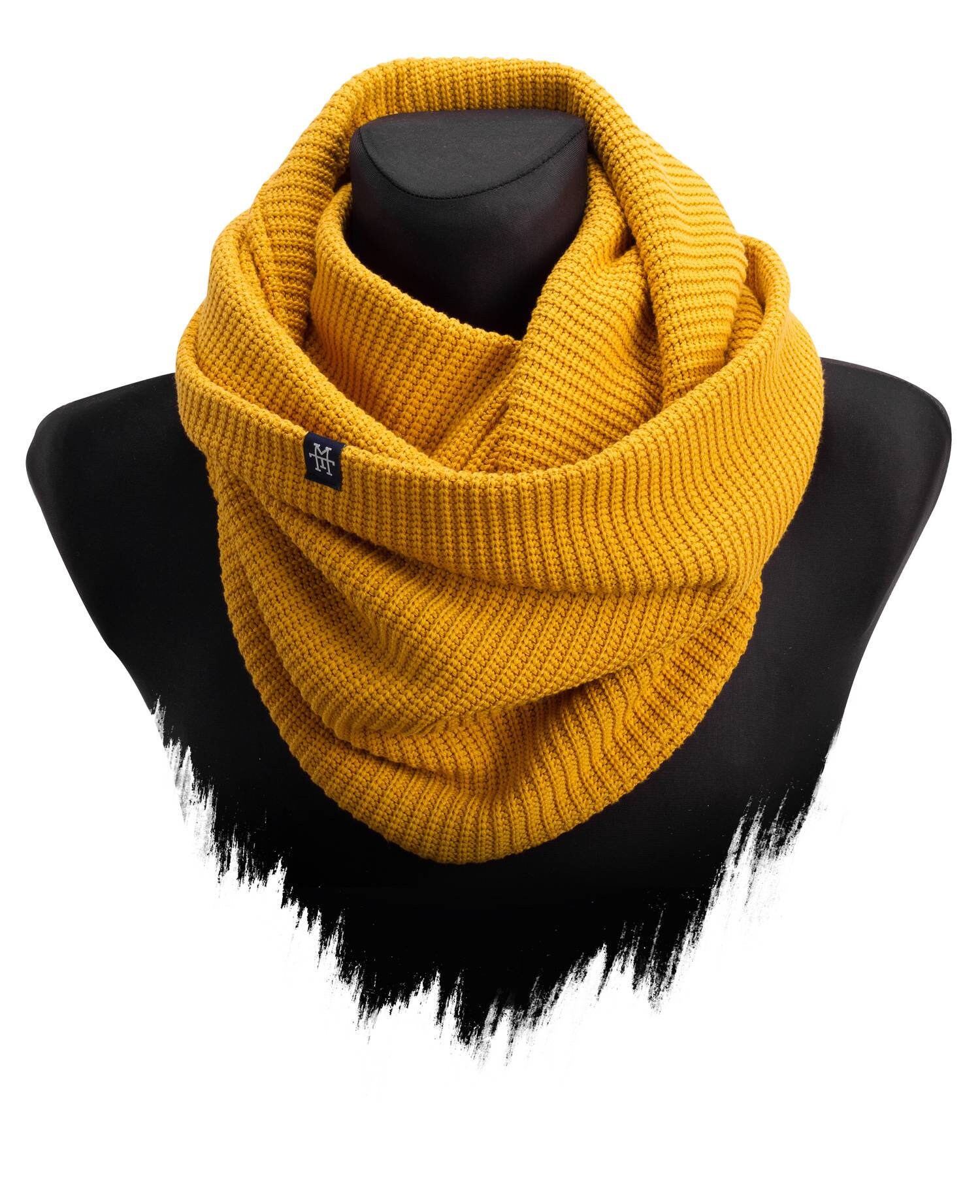 Knit Loop - Schlauchschal, Strick Mit Waffle Muster, Wollschal/Langschal in Versch. Farben Erhältlich | M13 von Manufaktur13