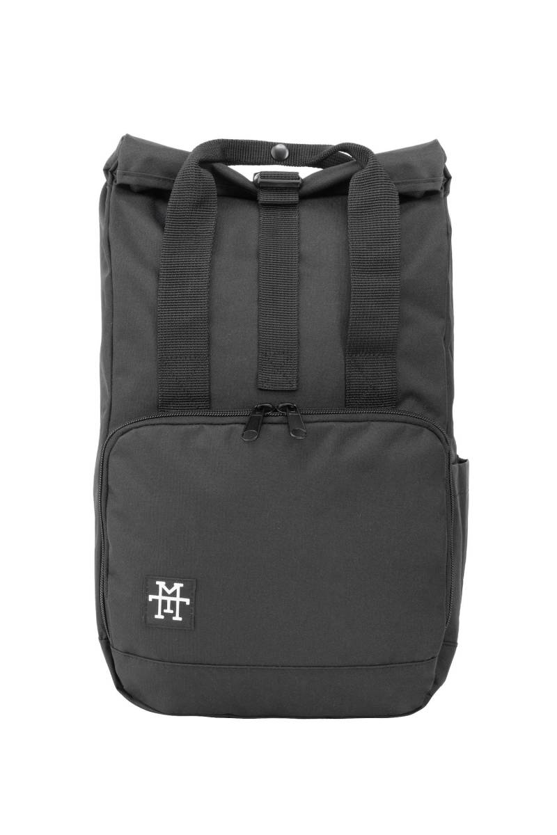 M13 Mini Roll-Top Daypack | Black Out - Kleiner Rucksack | 9L Mit Innenfach, Wasserabweisendes Recycle Pet | Manufaktur13 von Manufaktur13