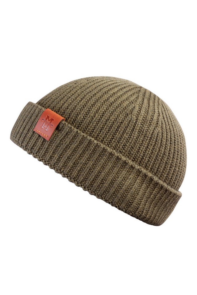 Manufaktur13 Beanie Fishermans Beanie - Strickmütze, Wintermütze, Dockermütze mit Echt-Leder Veredelung Manufaktur13 Beanie Fishermans Beanie - Strickmütze, Wintermütze, Dockermütze mit Echt-Leder Veredelung von Manufaktur13