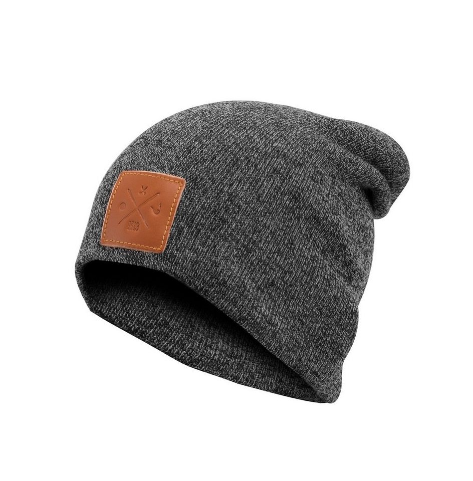 Manufaktur13 Beanie Slouch Beanie - Long Beanie, Mütze, lang, Strickmütze mit Echt-Leder/Stick Veredelung Manufaktur13 Beanie Slouch Beanie - Long Beanie, Mütze, lang, Strickmütze mit Echt-Leder/Stick Veredelung von Manufaktur13