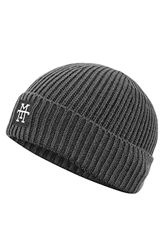 Manufaktur13 Heavy Knit Beanie - Wintermütze, Strickmütze, Ribbed, warme Mütze für Herren & Damen (M13) (Grey Storm) von Manufaktur13