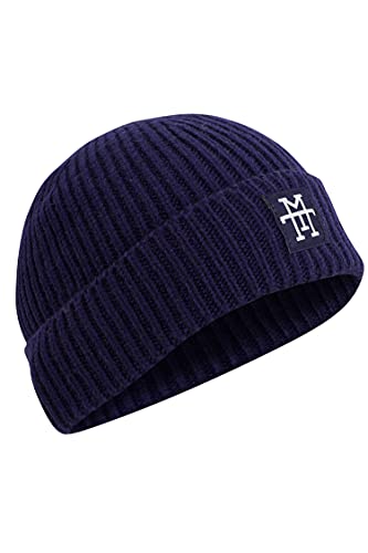 Manufaktur13 Heavy Knit Beanie - Wintermütze, Strickmütze, Ribbed, warme Mütze für Herren & Damen (M13) (Navy) von Manufaktur13