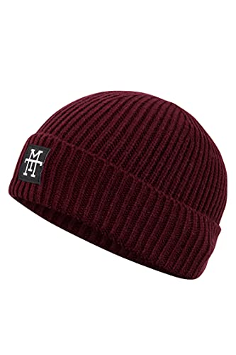 Manufaktur13 Heavy Knit Beanie - Wintermütze, Strickmütze, Ribbed, warme Mütze für Herren & Damen (M13) (Vino) von Manufaktur13