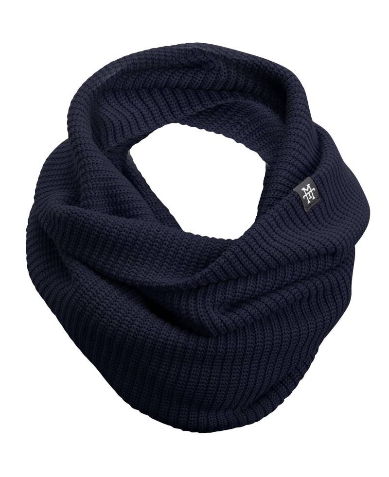 Manufaktur13 Knit Loop - Schlauchschal, Strick Mit Waffle Muster, Wollschal/Langschal in Versch. Farben Erhältlich | Navy von Manufaktur13