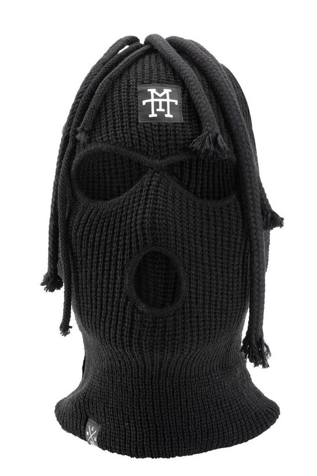 Manufaktur13 Sturmhaube Dread Balaclava - Sturmhaube, 3-Loch Skimaske mit Dreadlocks gestrickt von Manufaktur13