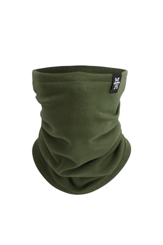 Manufaktur13 Tube Windbreaker - Halstuch in versch. Varianten, Neckwarmer, Multifunktionstuch, elastisch/dehnbar Baumwolle Schal, Dreiecktuch (Olive/Khaki) von Manufaktur13