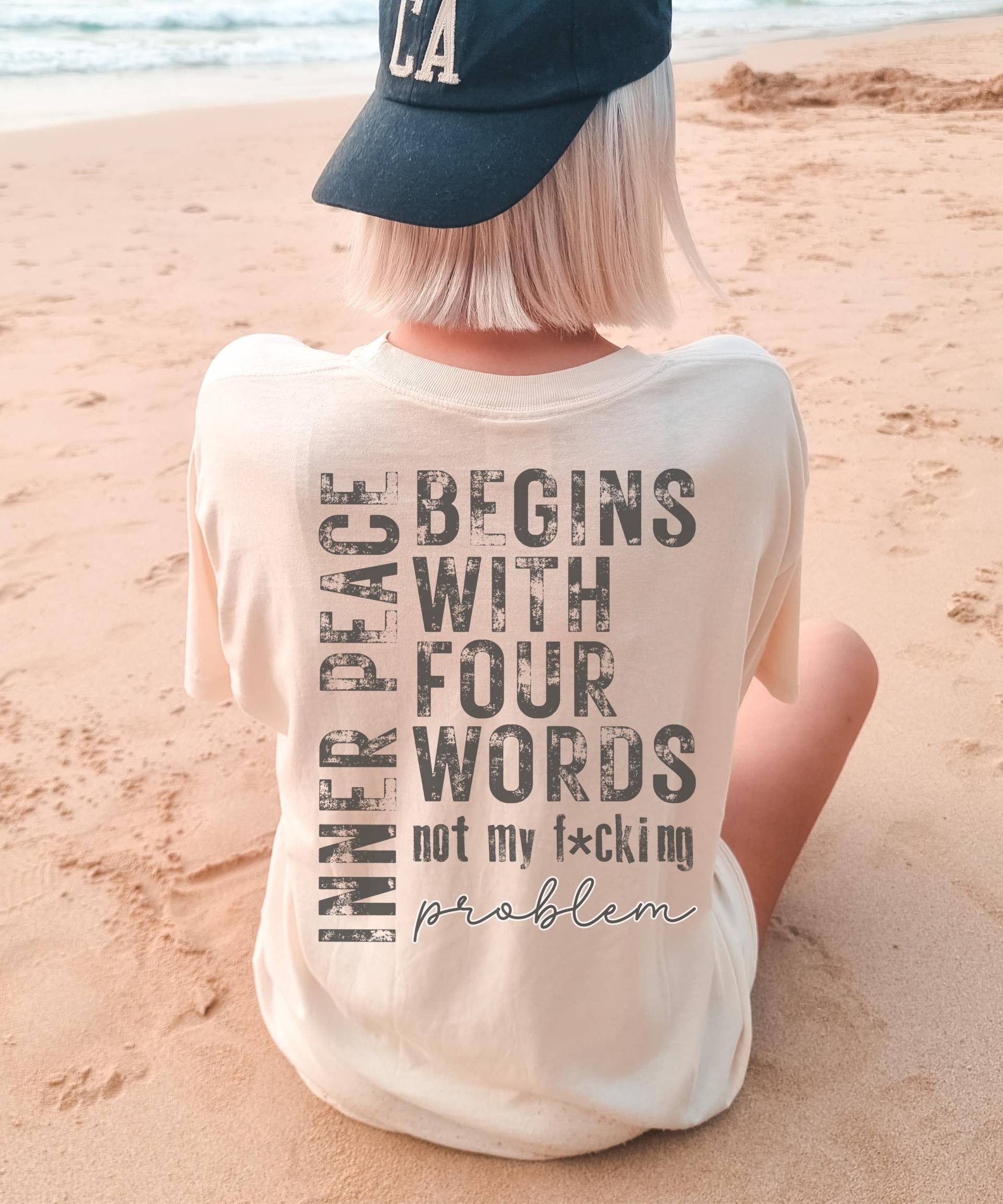 Inner Peace Shirt, Feminist Inappropriate Self Care Gift, Overstimulated Yoga Occupational Therapy, Protect Your von Manufaktur25
