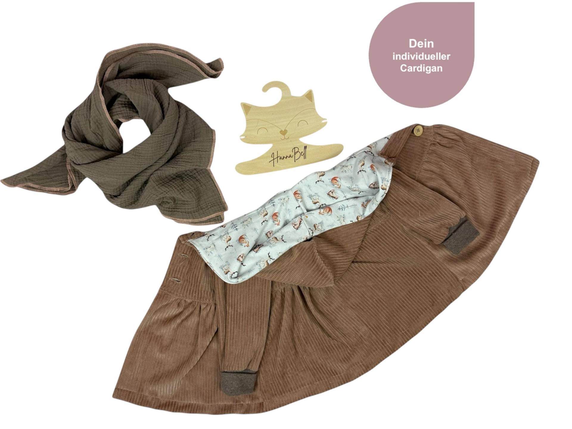 Hooded Cordnicky Cardigan, Handgemacht &personalisierbar, Perfekt Für Kühlere Tage von ManufakturHannaBell